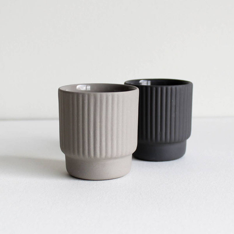 Espresso cup Column | light grey by Archive Studio