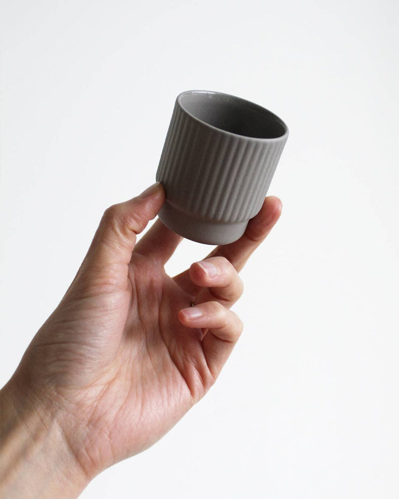 Espresso cup Column | light grey by Archive Studio