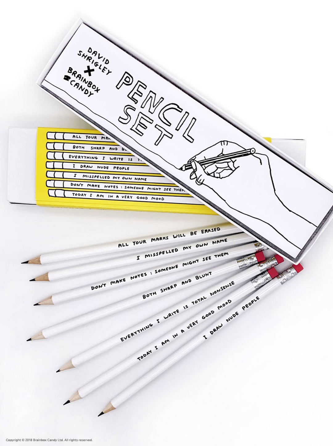 David Shrigley Pencil Box - 6 Designs