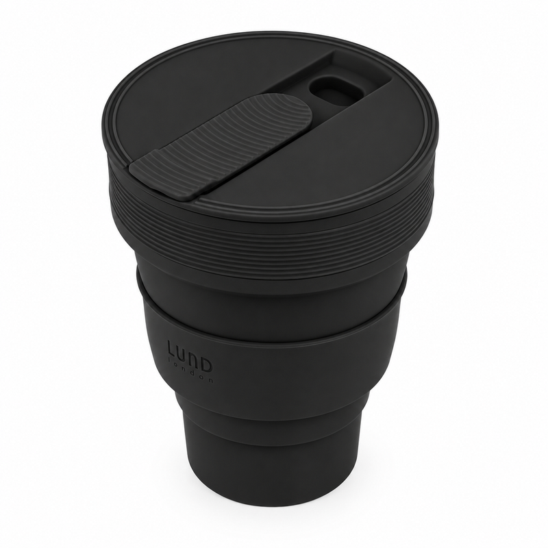 LUND Collapsible Coffee Cup Black