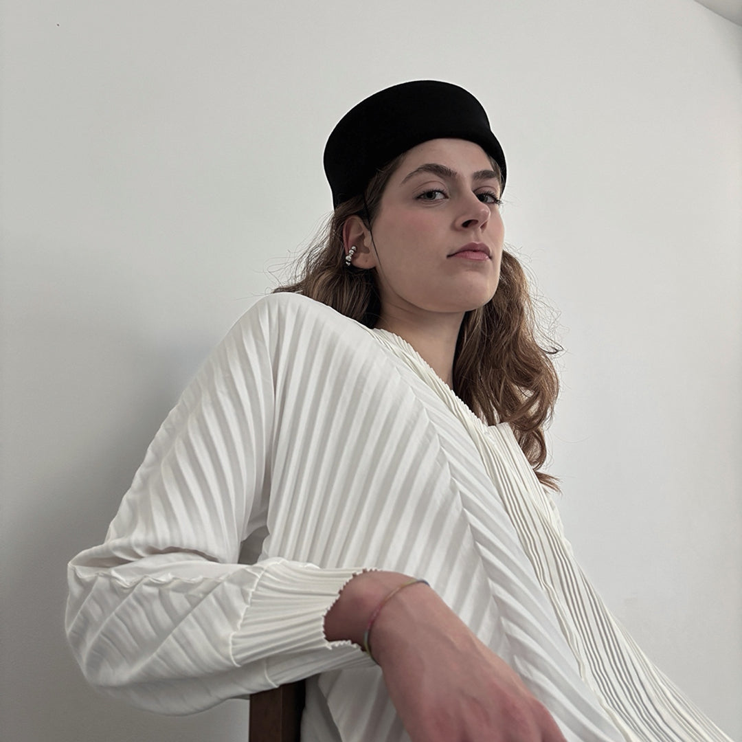 Silver C Shaped Hoop Ball Clip Earrings