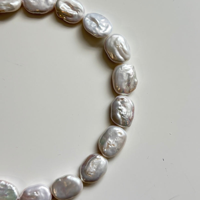 Freshwater Irregular Square Pearl Necklace
