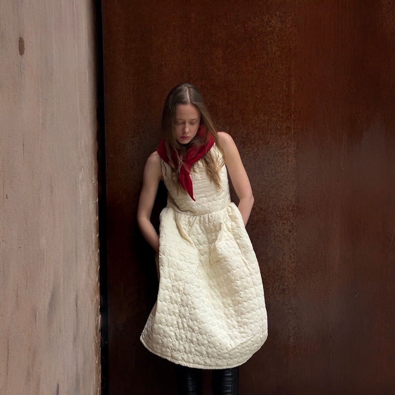 Red Wool Small Triangle Knitted Scarf
