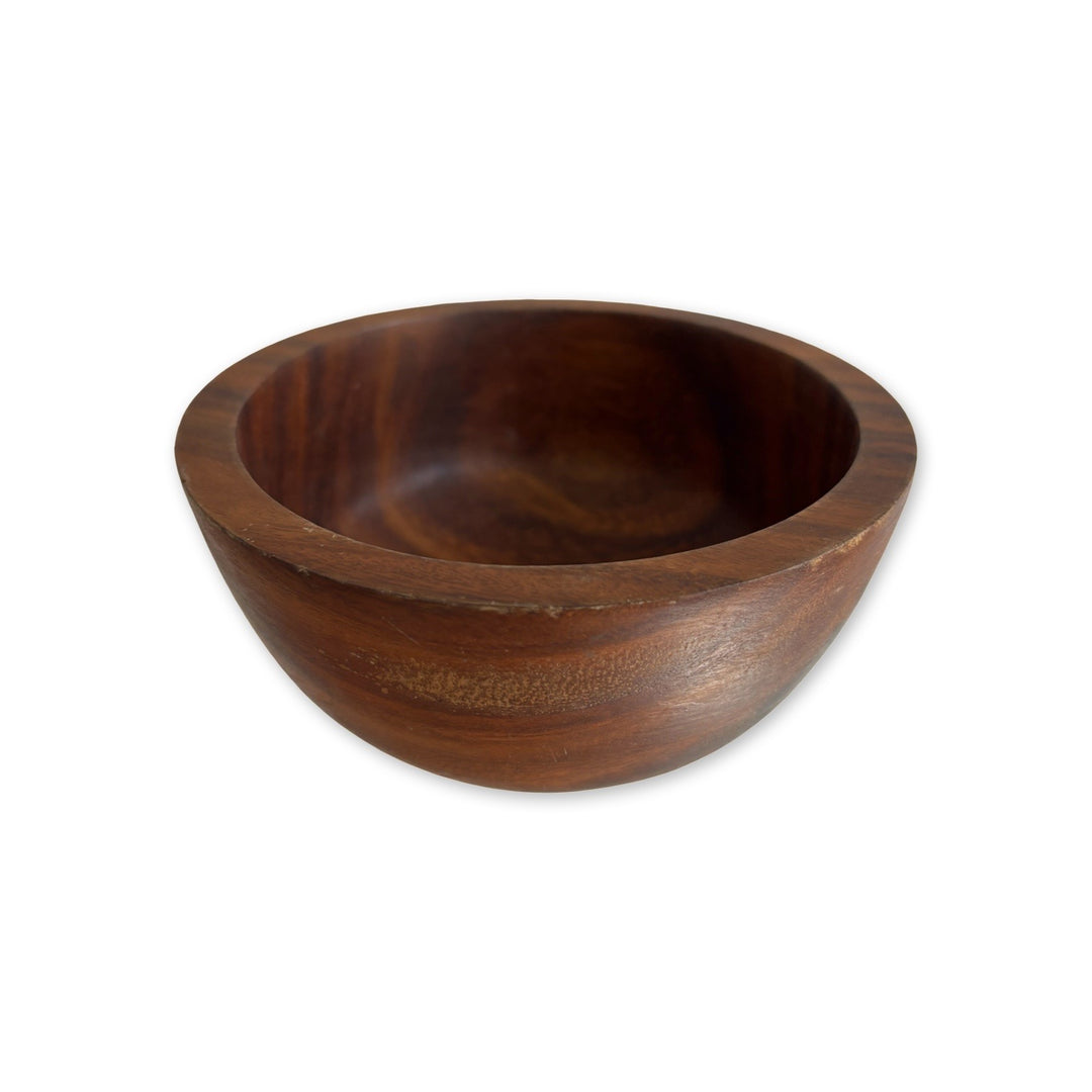Walnut wood hand carved bowl