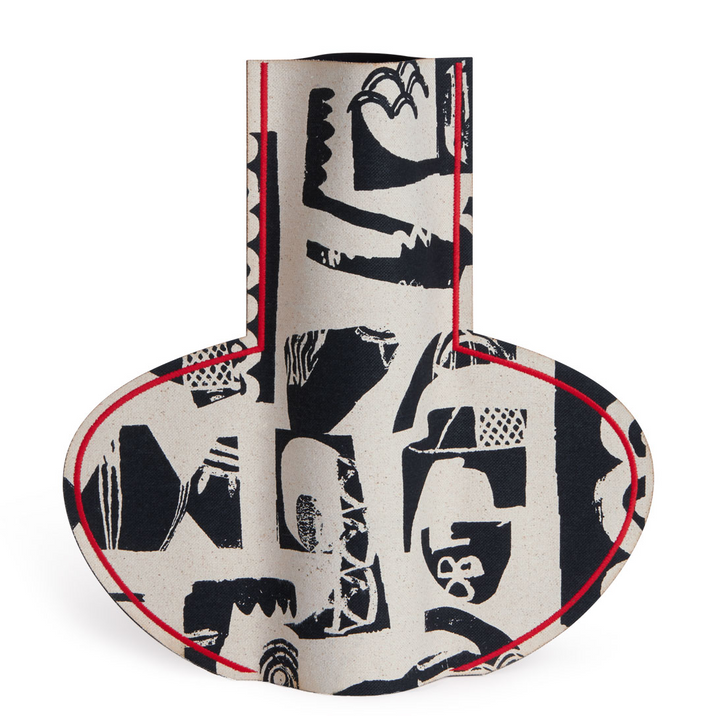 Milos Lekythos Large Vase Black Red - by M2P