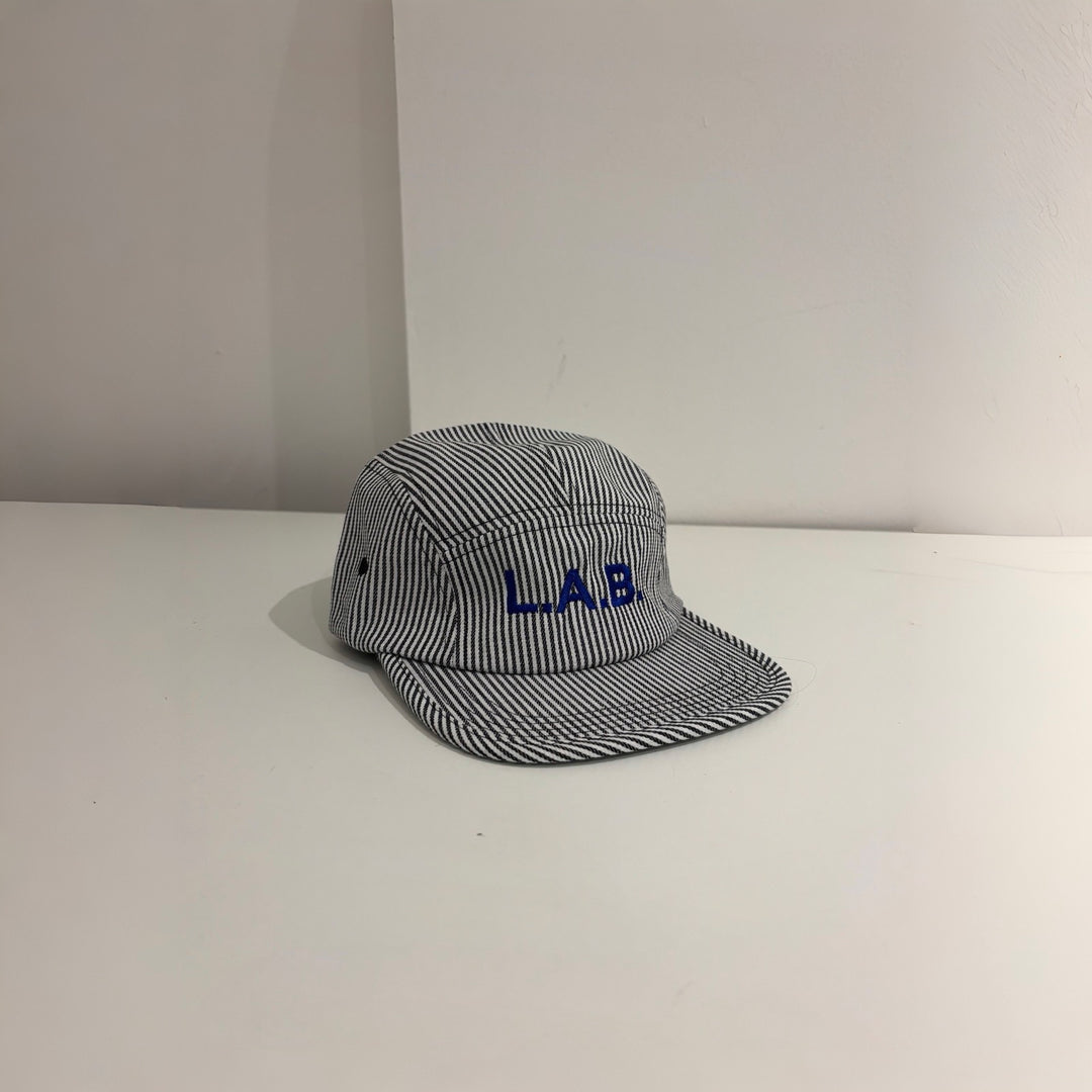 LAB Striped Embroidery Logo Cap