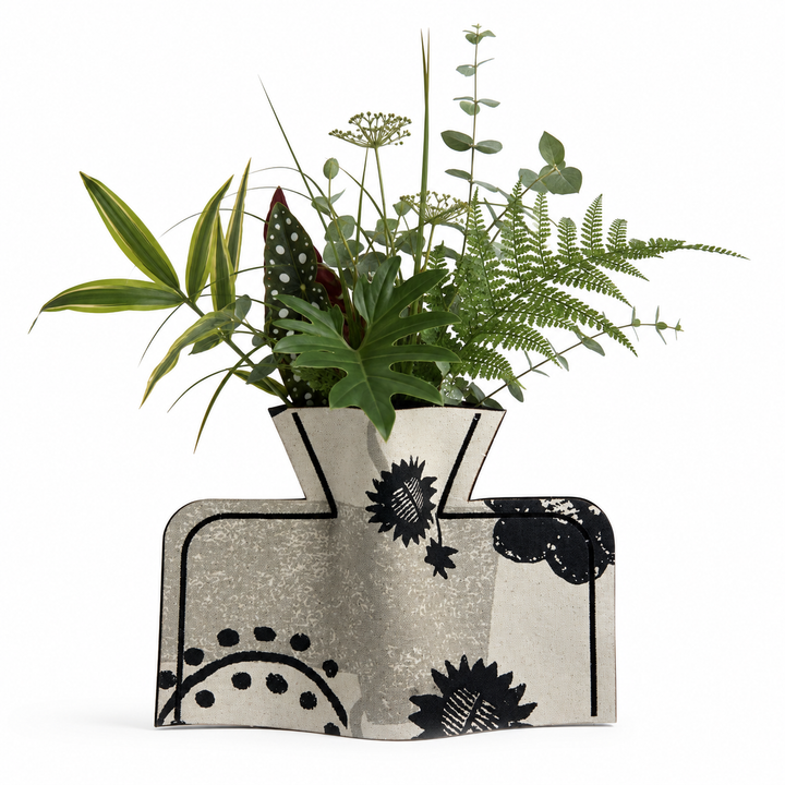 M2P Thrace Bowl Vase Black Grey