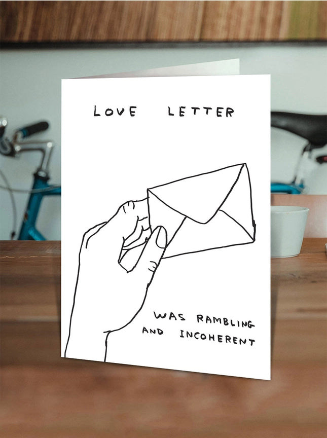 Funny Birthday Card - Love Letter Greetings Card