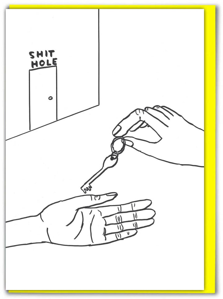 Funny New Home Card By David Shrigley - Shit Hole