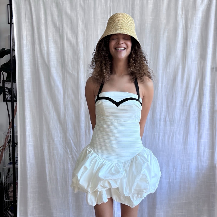 Raffia Lamp Bucket Hat