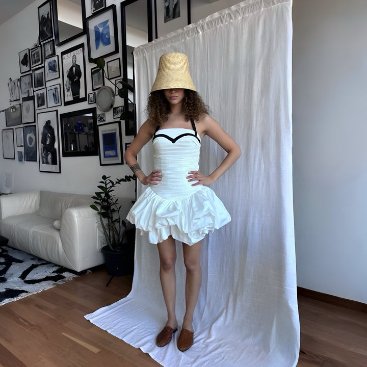 Raffia Lamp Bucket Hat