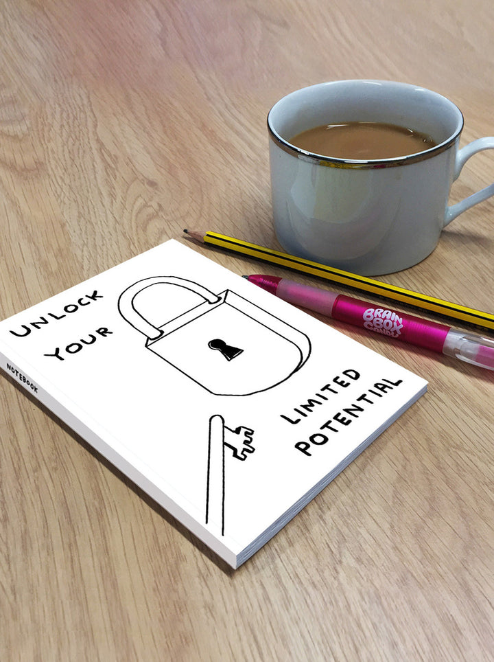 Funny A6 Notebook By David Shrigley - Unlock Your Limited Potential