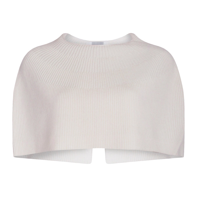 Cream Mohair Wool Knitted Cape