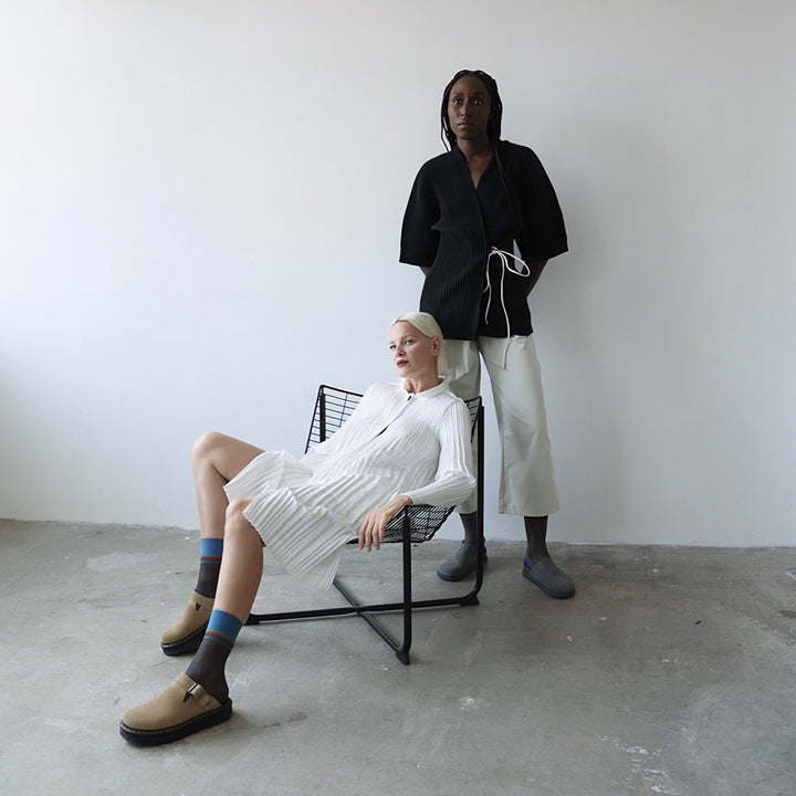 White Accordion Pleated Shirt Dress