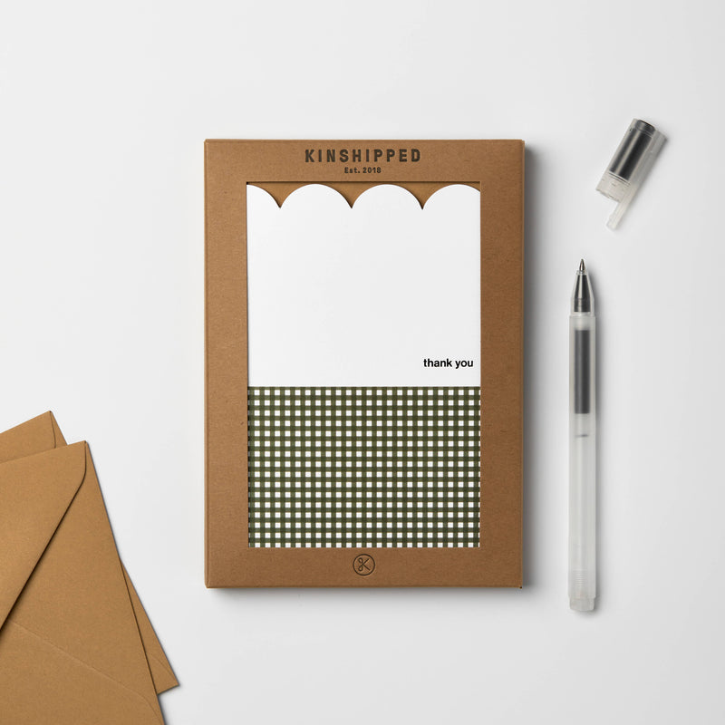 KINSHIPPED THANK YOU SCALLOP GREETING CARD