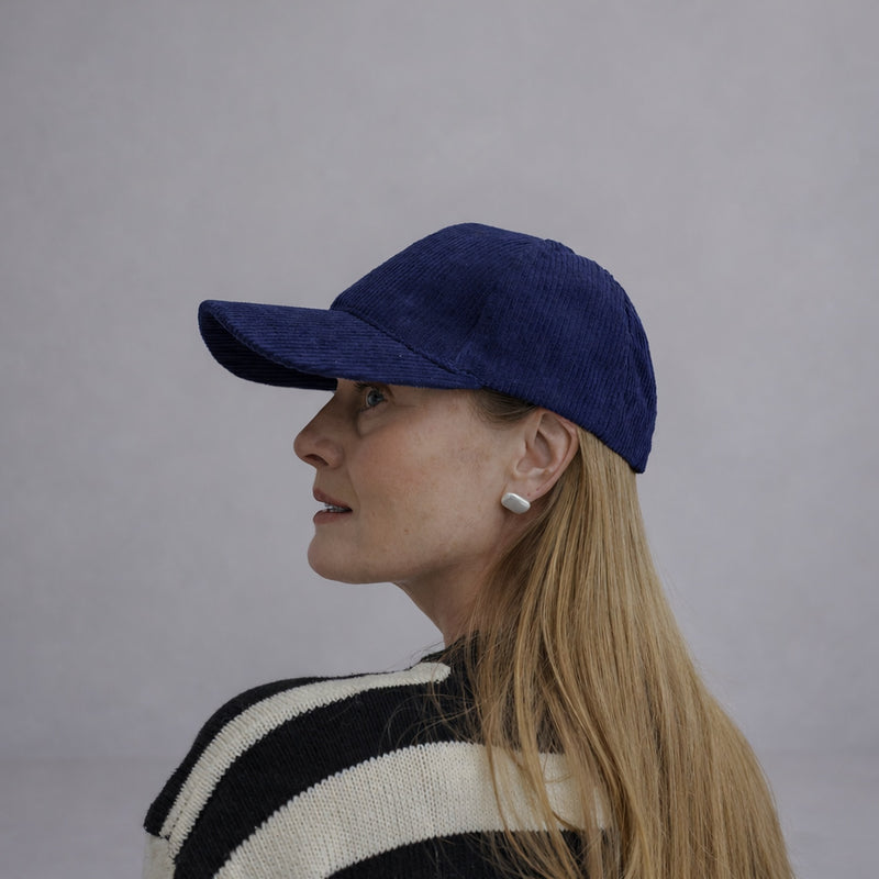 Blue Corduroy Hat