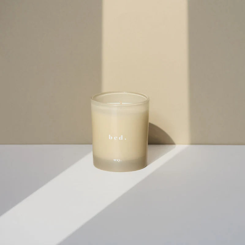 WXY Bed 7oz Candle: Warm Musk + Black Vanilla