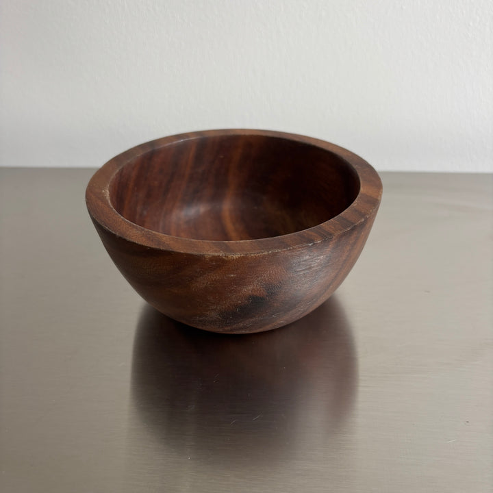 Walnut wood hand carved bowl