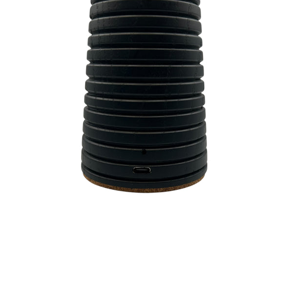 Sixton London Large Deco Cone Ribbed Charcoal Lamp