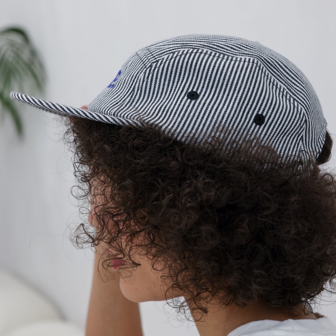 LAB Striped Embroidery Logo Cap
