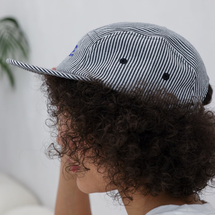LAB Striped Embroidery Logo Cap