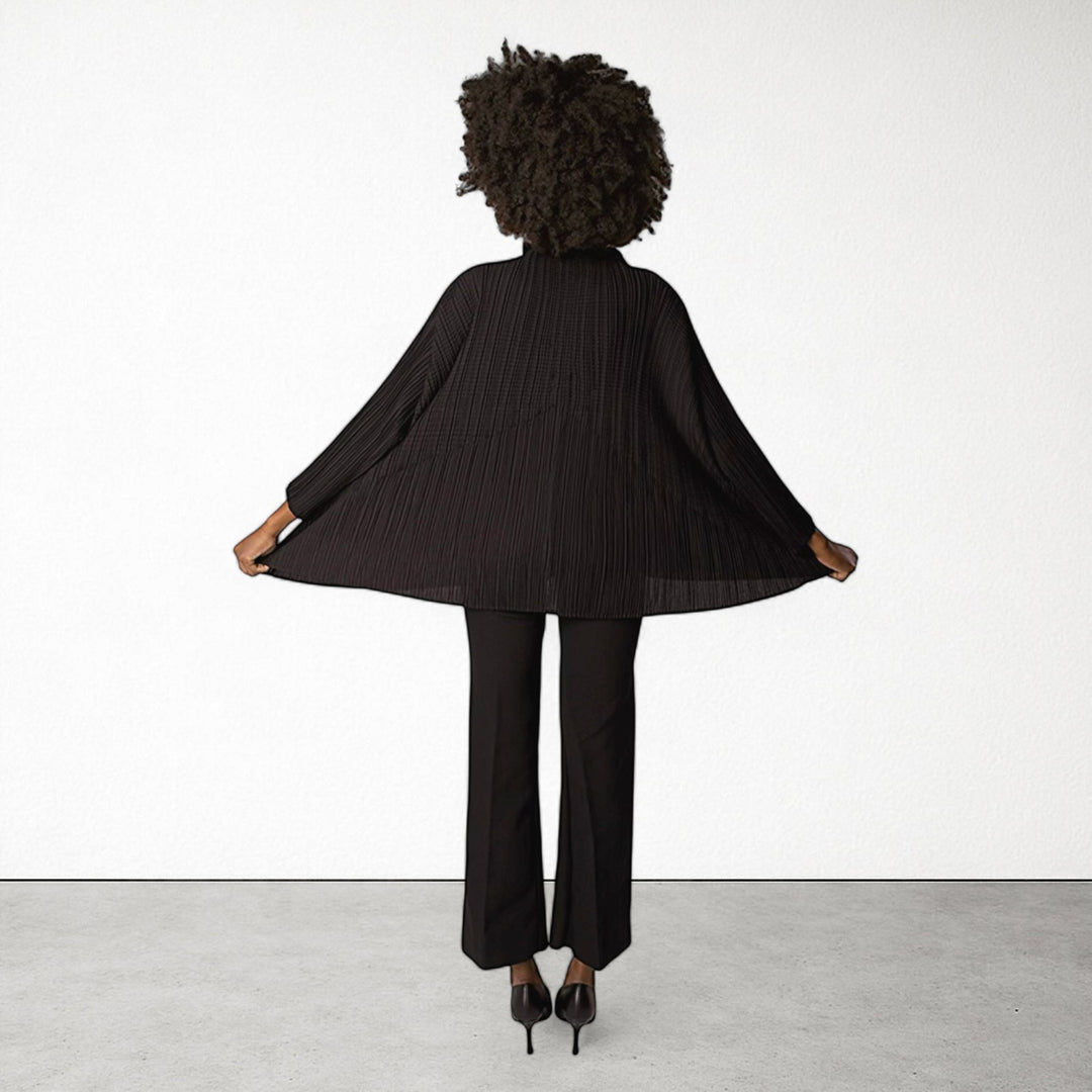 Black Multi Way Pleated Blouse