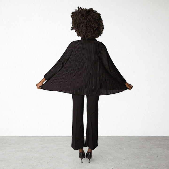 Black Multi Way Pleated Blouse