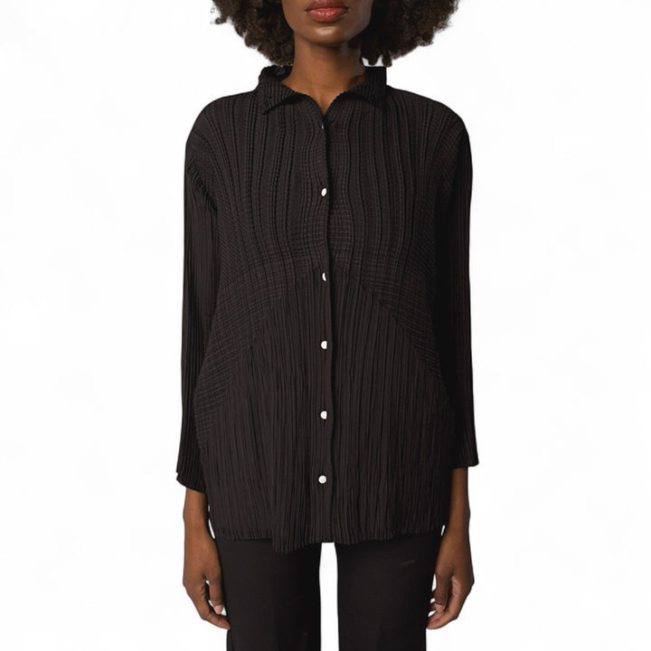 Black Multi Way Pleated Blouse