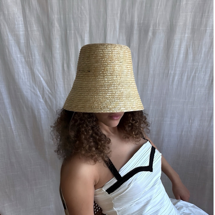 Raffia Lamp Bucket Hat