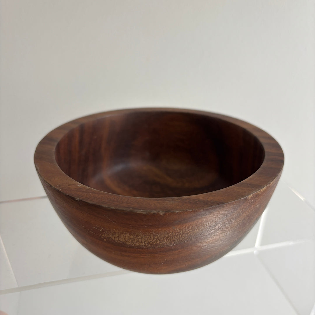 Walnut wood hand carved bowl