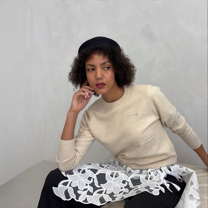 Black Straw Pillbox Hat