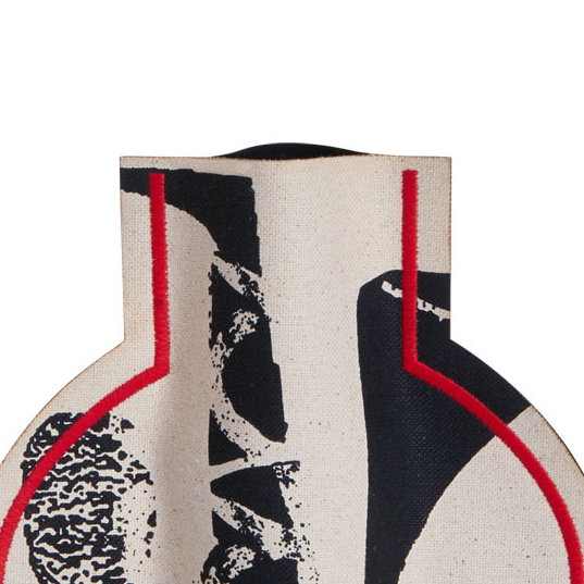 M2P Milos Jug Vase Black Red