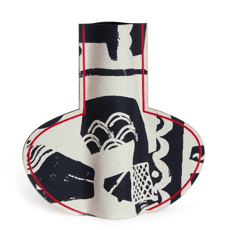 M2P Milos Lekythos Large Vase Black Red