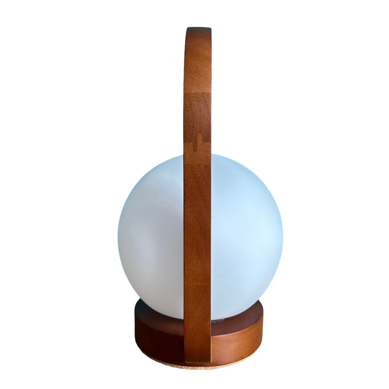 Sixton London Teak Lantern Style Lamp