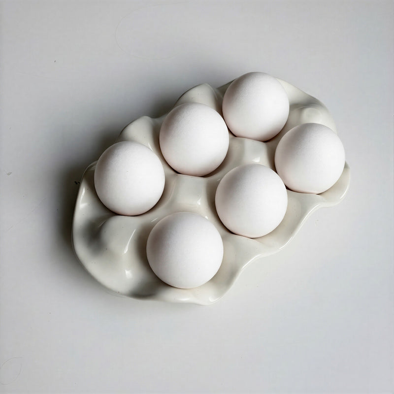 Ceramic Egg Cart Tray