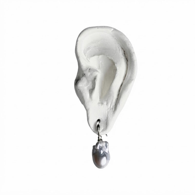 Irregular Freshwater Pearl Drop Earrings
