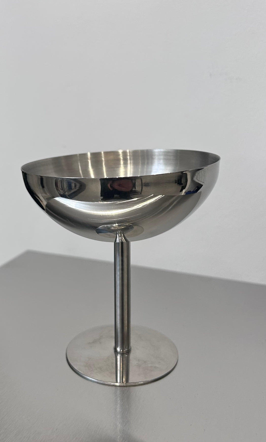 Stainless Steel Cocktail Glass