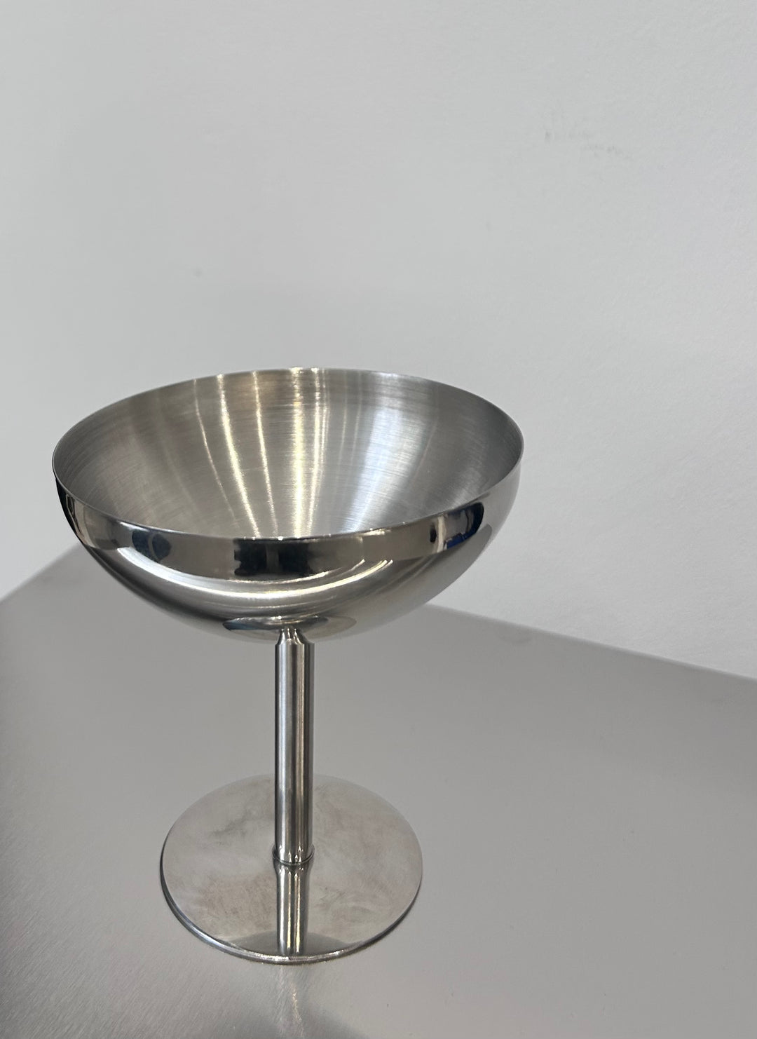 Stainless Steel Cocktail Glass