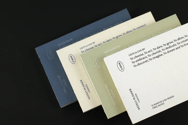 Paperian Lists To Live By Daily Weekly Light Planner in Vanilla - by Notable Designs