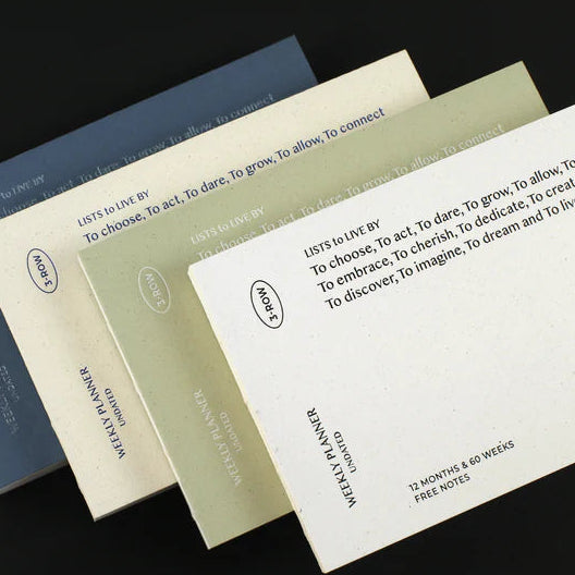 Notable Designs Paperian Lists To Live By Daily Weekly Light Planner in Vanilla