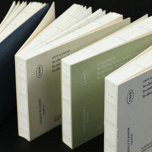 Notable Designs Paperian Lists To Live By Daily Weekly Light Planner in Vanilla