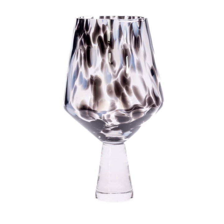 Dalmatian Large Wine Glass Pedestal Stem