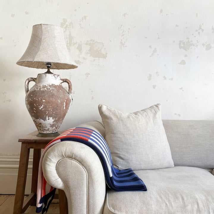 Studie Navy Throw By Sophie Home