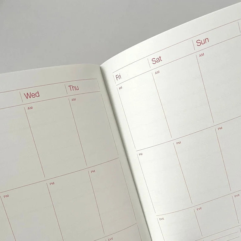 Kinshipped Brown 365 Undated Lay Flat Planner (A5)