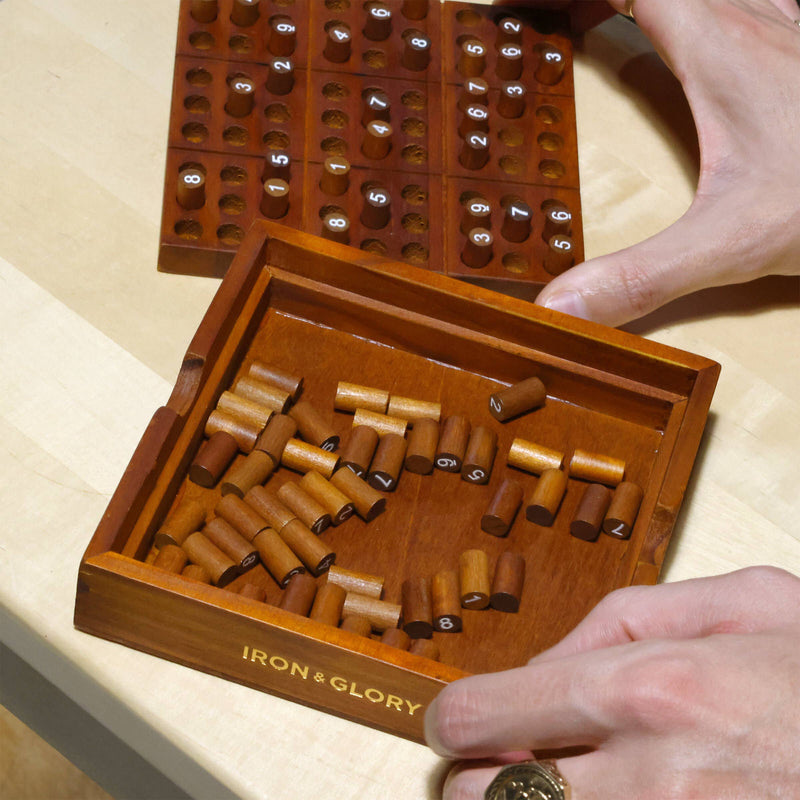 Sudoku - Iron & Glory wooden sudoku puzzle