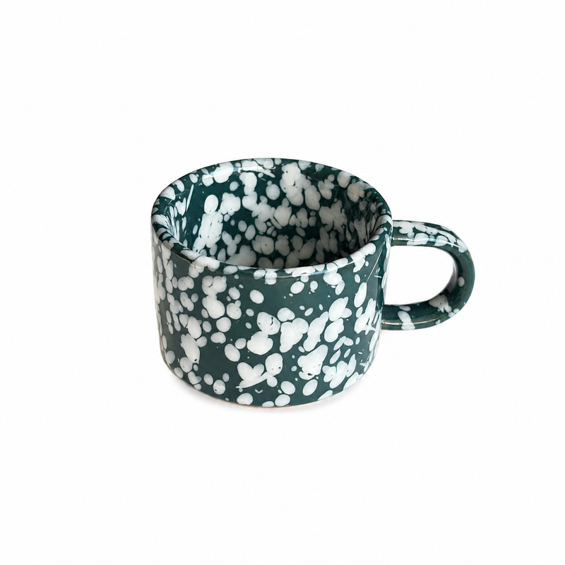 Speckled Blue Ceramic Espresso Mug