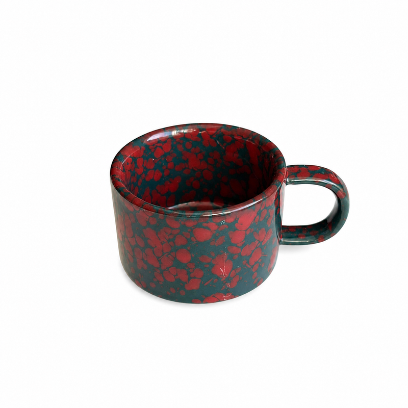 Speckled Green Ceramic Espresso Mug