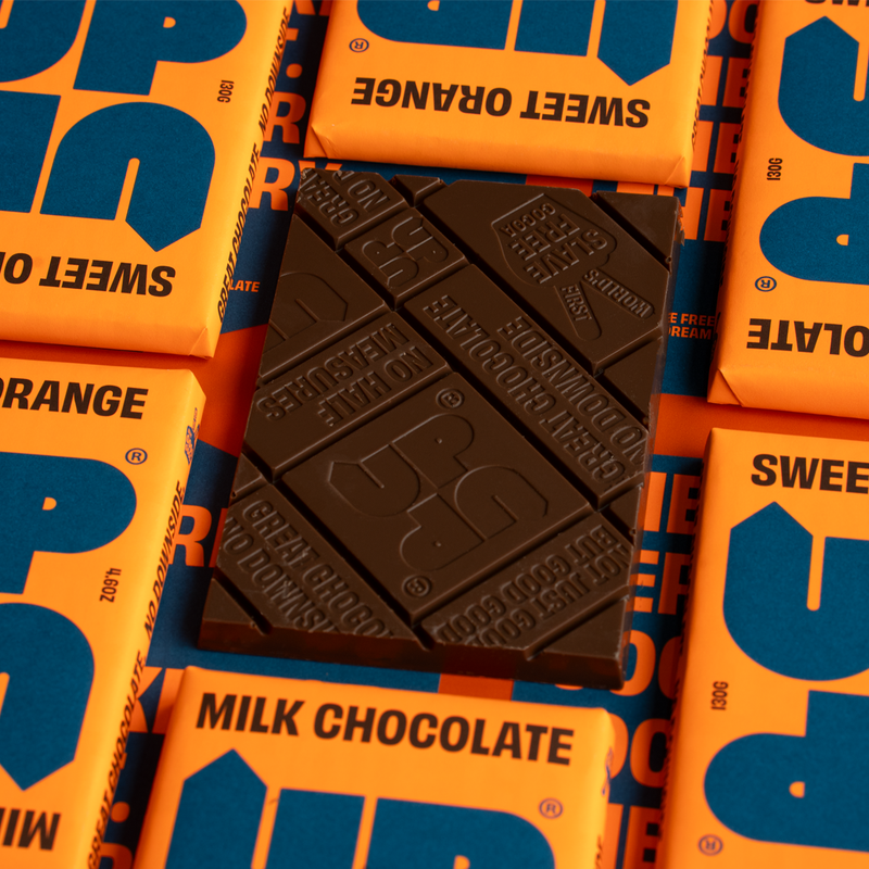 UP UP Sweet Orange Milk Chocolate Bar 120G/4.2OZ