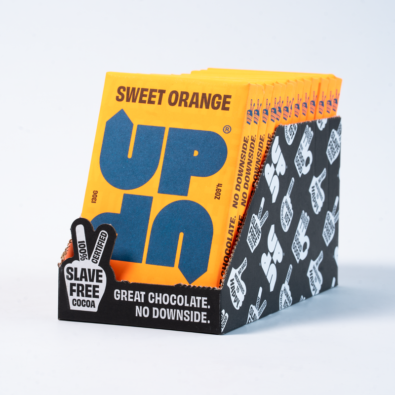 UP UP Sweet Orange Milk Chocolate Bar 120G/4.2OZ