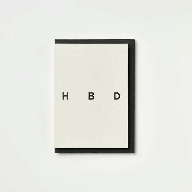 HBD Typography Happy Birthday Card